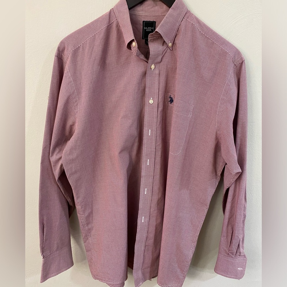 Ralph Lauren long sleeve dress shirt neck size 16. Very good condition